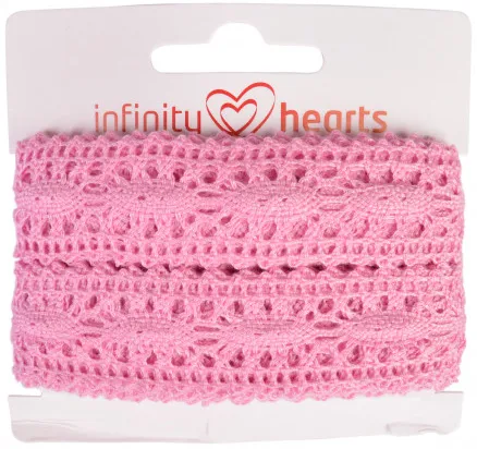 Infinity Hearts Blondebånd Polyester 25mm 09 Lyserosa - 5m