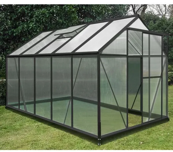 Drivhus poly svart 191x313x191cm