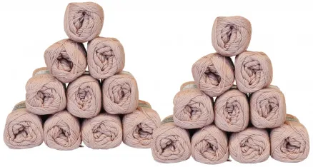 Mayflower Cotton 8/4 Garnpakke Unicolor 1489 Støvete Rosa - 20 stk - Mayflower Cotton 8/4 Garnpakke Unicolor 1489 Støvete Rosa - 20 stk