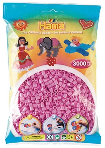 HAMA Midi Perler 3000 stk Pastell Rosa